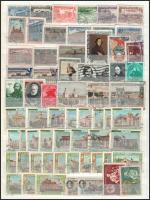 Oroszország és Szovjetunió 1865-1956 150 klf bélyeg, köztük sorok is, A/4-es berakólapon