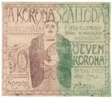 1920 k. Nyíregyháza 50K "Korona Szálloda" T:AU Adamo NYÍ-2.3