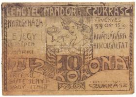 1920 k. Nyíregyháza 10K "Lengyel Cukrászda" T:XF
Adamo NYÍ-3.1