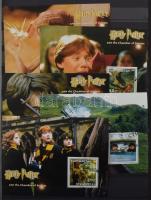 Közel 200 tengeren túli motívum blokk / kisív, közte Harry Potter, ősállatok, lovak, stb. 16 lapos Lindner A/4 berakóban