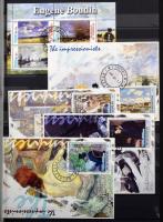 Közel 200 tengeren túli motívum blokk / kisív, közte Harry Potter, ősállatok, lovak, stb. 16 lapos L...