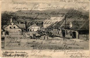 1904 Bojca, Boica, Boicza, Baita, Boita; utcakép, üzlet. Deutsch felvétele, Balás Artur kiadása / street view, shop (EK)