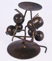 Hinz &amp; Kunst stílusú retró fém gyertyatartó, 10 cm