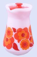 Retro teás kancsó, műanyag fedéllel 19 cm