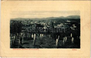 1917 Bánffyhunyad, Huedin; látkép. W.L. Bp. 7076. Diamantstein Nándor kiadása / general view (EB)