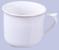 Epiag koma bögre. Kézzel festett, jelzett, kopással d: 11 cm, m: 9 cm