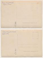 1917 2 db RÉGI katonai fotós képeslap: tábori könyvkereskedés valahol Galíciában / Feldbuchhandlung ...