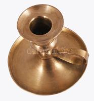 Bronz sétáló gyertyatartó, m: 8 cm