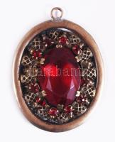 Kis doboznyi bizsu, közte ezüst (Ag) fülbevaló pár