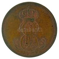 Német államok / Hannover 1846B 2pf Cu "Ernst August" T:AU
German states / Hannover 1846B ...