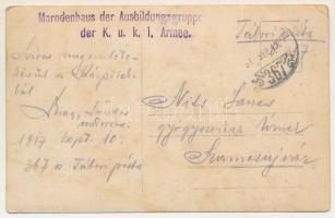 1917 Első világháborús tábori posta a Kárpátokból, Dr Nagy Sándor ezredorvos levelével, osztrák-magy...