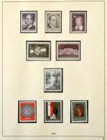 Ausztria 1950-1974 gyűjtemény falcmentes előnyomott SAFE albumban kék gyűrűs borítóval