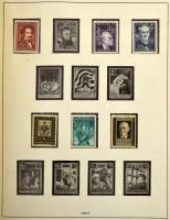 Ausztria 1950-1974 gyűjtemény falcmentes előnyomott SAFE albumban kék gyűrűs borítóval