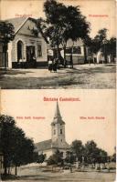 Csátalja, Csataalja; utca részlet, Római katolikus templom, üzlet (fl)