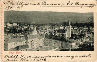 1900 Nagyenyed, Aiud; látkép. Wokál kiadása / general view (kis szakadás / small tear)
