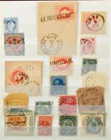 Néhány száz osztrák főleg klasszikus bélyeg 8 lapos közepes berakóban