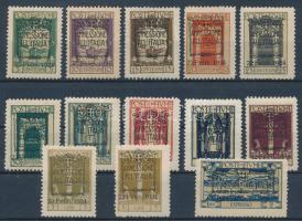 Fiume 1924 Forgalmi sor 13 értéke Mi 168-179 + Mi 181 (Sassone 214-225 + E12, EUR 145.-)