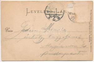 1899 Cigányok (Csigány) folklór, dombornyomott lap. Stengel &amp; Co. Ser. III. 6026. / Zigeuner...