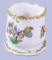 Herendi Viktória mintás cigarettatartó, jelzett, hibátlan, m: 7 cm