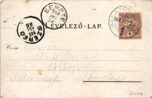 1900 Balatonfüred, Grand Hotel nagyszálloda, Wild Péter étterme, Tihanyi apátság, Gyógyterem, Ipoly ...