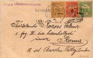 1902 Balatonfüred, Alsó nyaralók és a Stefánia Yacht klubház télen a befagyott Balatonról felvéve. M...