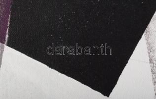 Koppány Attila (1947-): Alapkő, 2024. Akril, vászon. Jelzett a hátoldalán. 40x30 cm. Fakeretben