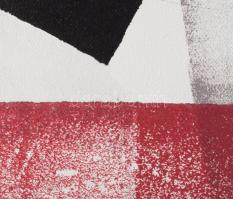 Koppány Attila (1947-): Alapkő, 2024. Akril, vászon. Jelzett a hátoldalán. 40x30 cm. Fakeretben