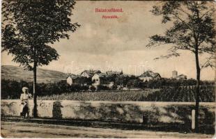 Balatonfüred, nyaralók, szőlő. Grüner Simon kiadása (EB)