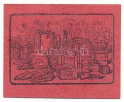 1920 k. Budapest 20f "Fleischer Manó fűszer- és csemegekereskedése" T:XF
Adamo OKÁ-23.2