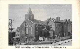 Pittsburgh (Pennsylvania), az első evangélikus templom / first Hungarian Lutheran church (fl)
