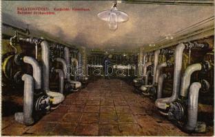 Balatonfüred, Fürdő, kazánház, belső - képeslapfüzetből