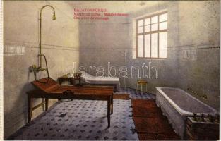 Balatonfüred, Fürdő, masszírozó szoba, belső - képeslapfüzetből
