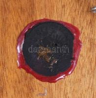 Csillagjegyek tűzzománc és réz fali dísz. 28x28 cm