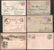 16 db régi futott díjjegyes