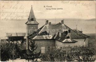 1905 Balatonfüred, Hercegprímás nyaralója, villa. Balázsovich Gyula fényképész kiadása (EK)