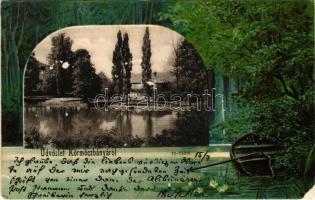1903 Körmöcbánya, Kremnitz, Kremnica; Tó. Kniep R. kiadása / lake. litho frame (EM)