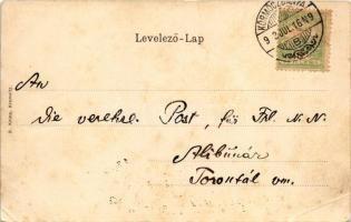 1903 Körmöcbánya, Kremnitz, Kremnica; Tó. Kniep R. kiadása / lake. litho frame (EM)