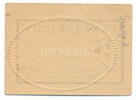 1920 k. Szeged 10f "Városi Központi Tejcsarnok" szárazpecséttel és "Részvénytárssság&...