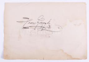 ca 1920 Operaénekesek aláírás gyűjteménye
Záborszkyné Ilona (1878-1945), Havas Gyöngyike (1888?1942...