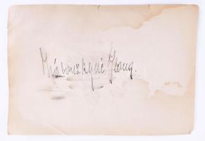 ca 1920 Operaénekesek aláírás gyűjteménye
Záborszkyné Ilona (1878-1945), Havas Gyöngyike (1888?1942...
