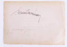 ca 1920 Operaénekesek aláírás gyűjteménye
Záborszkyné Ilona (1878-1945), Havas Gyöngyike (1888?1942...