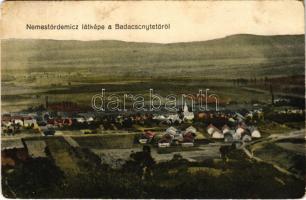 Badacsonytördemic, Nemestördemic látképe a Badacsonytetőről. Kálmán fényképész (Rb)
