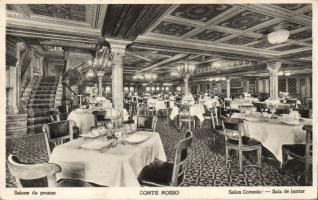 SS Conte Rosso ship salon interior