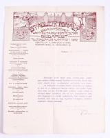 1912-1913 Bolla Mihály (1850-1916) miniszteri tanácsosnak címzett, a feketehegyi evangélikus kápolna...