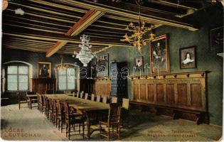 1906 Lőcse, Levoca; Városháza, tanácsterem, belső. Feitzinger Ede No. 955. 1905. / Rathaus, Sitzungssaal / town hall, interior (kopott sarkak / worn corners)