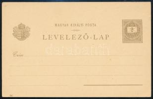 1896 Használatlan 2kr díjjegyes milleniumi képeslap