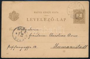 1897 Futott 2kr díjjegyes milleniumi képeslap