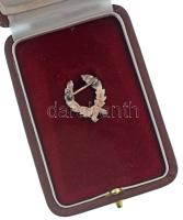 1990-1999. "Széchenyi-díj" zománcozott Ag kitűző, hátoldalán "SZÉCHENYI-DÍJ" fel...