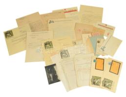 cca 1915-1966 Ujházy György (1895-1971) író, újságíró. forgatókönyvíró levelezés-hagyatéka: Aczél Györgynek írt levele, valamint számos neki írt levél, színházigazgatóktól, pécsi polgármestertől, szegedi szabadtéri játékok rendezőjétől, édesanyja halotti anyakönyvi kivonata, elszámolások, kb 20 db