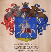 A bikafalvi Máthé család címere (Udvarhelyszéki nemes család, amely 1632-ben Máthé János által nyert...